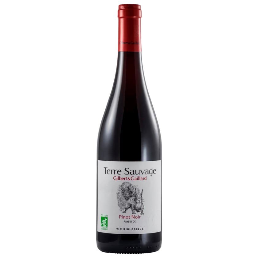 Terre Sauvage Gilbert & Gaillard Bio Rotwein Pinot Noir trocken 0,75l